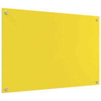 Rivestimento da Cucina 2 pcs Giallo 90 x 60 cm vetro temperato 3415478