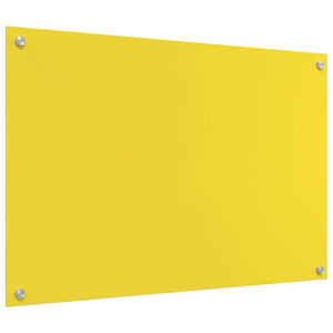 Rivestimento da Cucina 2 pcs Giallo 90 x 60 cm vetro temperato 3415478