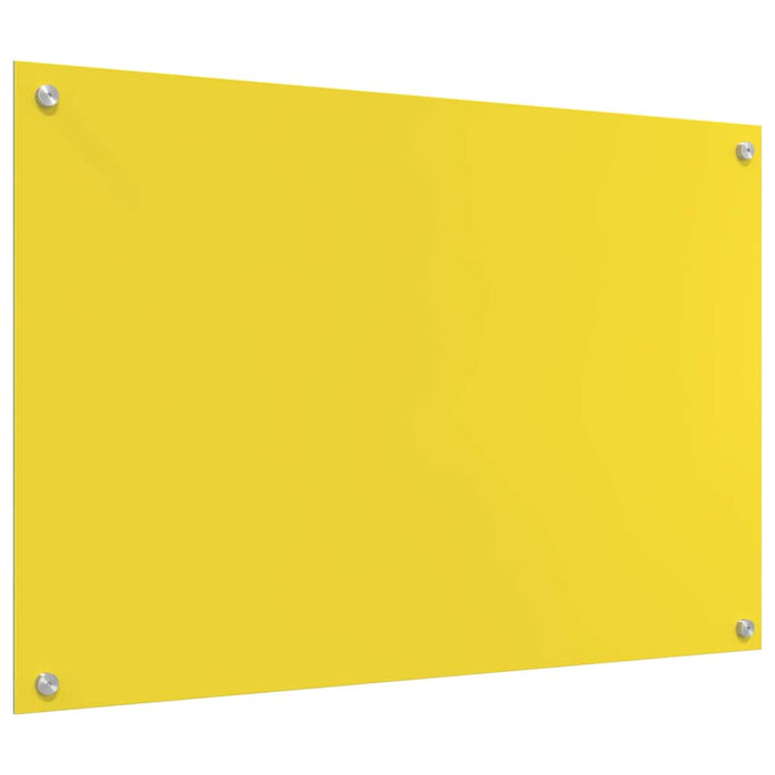 Rivestimento da Cucina 2 pcs Giallo 90 x 60 cm vetro temperato 3415478