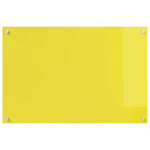 Rivestimento da Cucina 2 pcs Giallo 90 x 60 cm vetro temperato 3415478