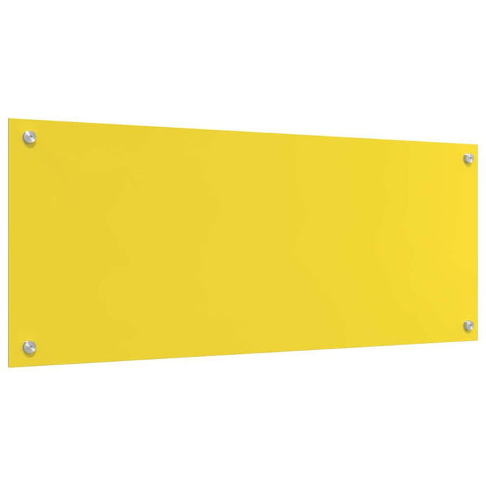 Rivestimento da Cucina 2 pcs Giallo 100 x 40 cm vetro temperato 3415479