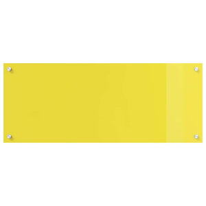 Rivestimento da Cucina 2 pcs Giallo 100 x 40 cm vetro temperato 3415479
