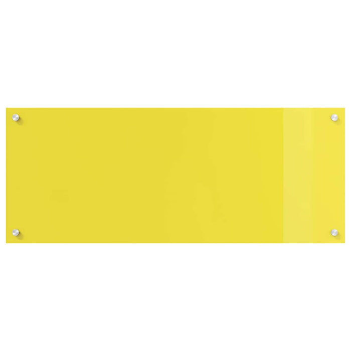 Rivestimento da Cucina 2 pcs Giallo 100 x 40 cm vetro temperato 3415479