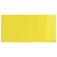 Rivestimento da Cucina 2 pcs Giallo 100 x 50 cm vetro temperato 3415480