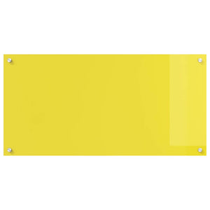Rivestimento da Cucina 2 pcs Giallo 100 x 50 cm vetro temperato 3415480