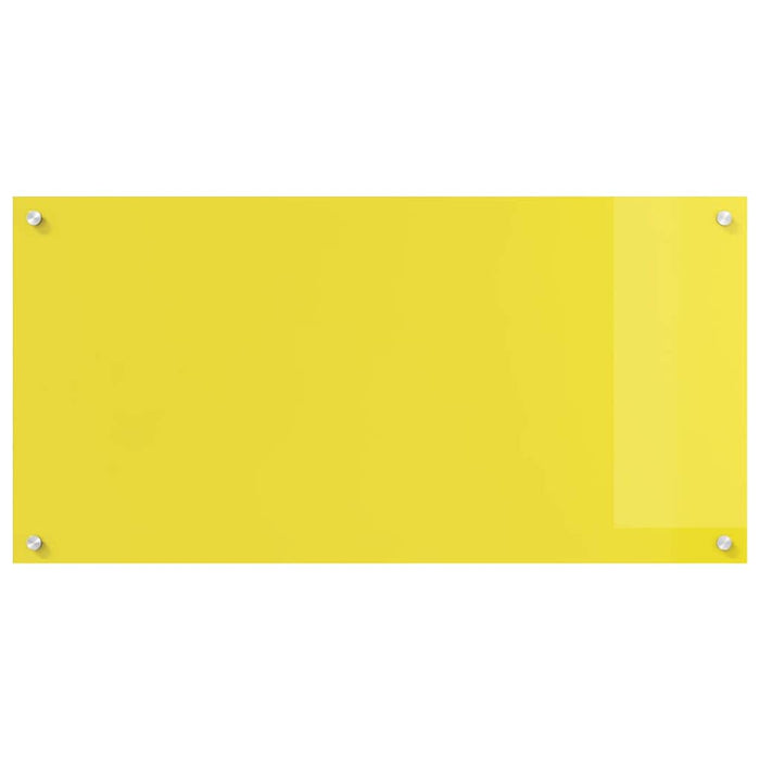 Rivestimento da Cucina 2 pcs Giallo 100 x 50 cm vetro temperato 3415480