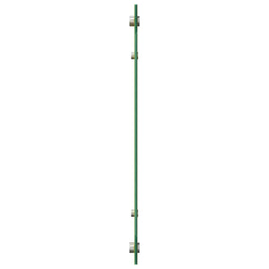 Rivestimento da Cucina 2 pcs Giallo 100 x 50 cm vetro temperato 3415480