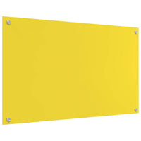 Rivestimento da Cucina 2 pcs Giallo 100 x 60 cm vetro temperato 3415481