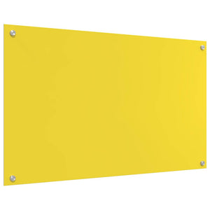 Rivestimento da Cucina 2 pcs Giallo 100 x 60 cm vetro temperato 3415481