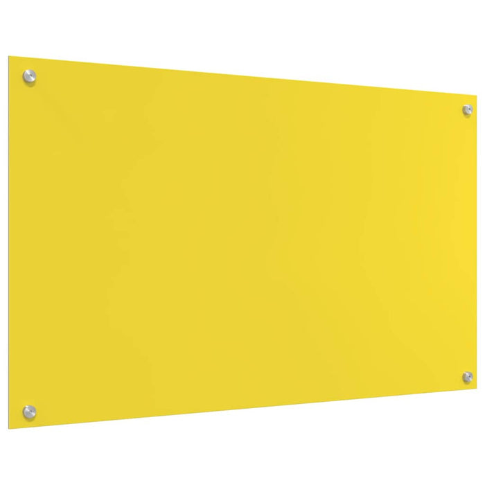 Rivestimento da Cucina 2 pcs Giallo 100 x 60 cm vetro temperato 3415481