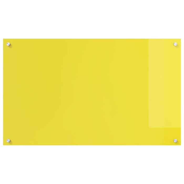Rivestimento da Cucina 2 pcs Giallo 100 x 60 cm vetro temperato 3415481