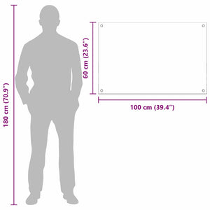 Rivestimento da Cucina 2 pcs Giallo 100 x 60 cm vetro temperato 3415481