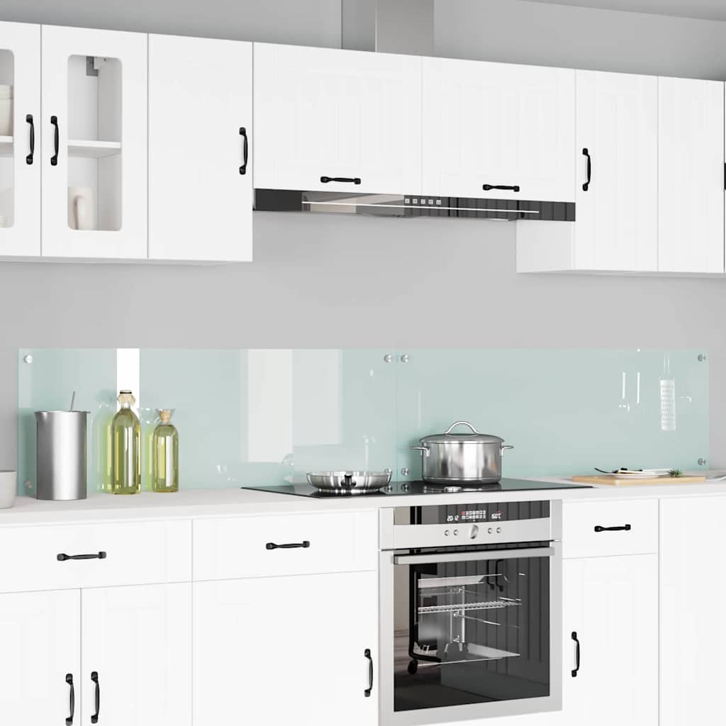 Rivestimento da Cucina 2 pcs Bianco 120 x 40 cm vetro temperato 3415485