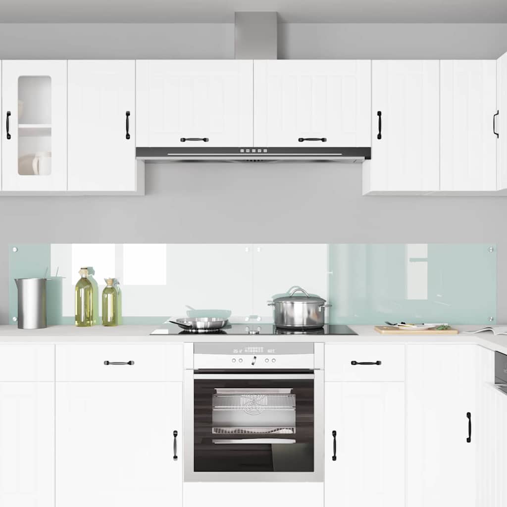 Rivestimento da Cucina 2 pcs Bianco 120 x 40 cm vetro temperato 3415485