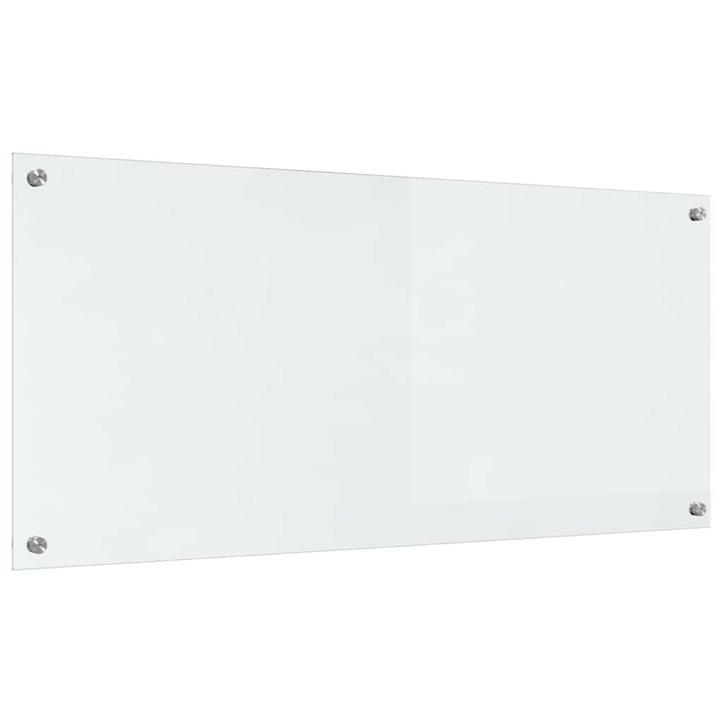 Rivestimento da Cucina 2 pz-Set di 2 Paraschizzi per Cucina Trasparente 110 x 50 cm