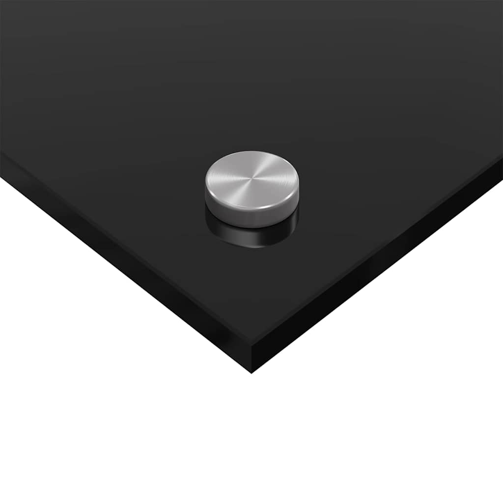 Rivestimento da Cucina 2 pcs Nero 110 x 40 cm vetro temperato 3415494