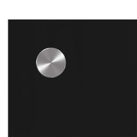 Rivestimento da Cucina 2 pz-Set di 2 Paraschizzi per Cucina Nero 110 x 60 cm vetro temperato