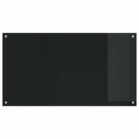 Rivestimento da Cucina 2 pcs Nero 110 x 60 cm vetro temperato 3415496