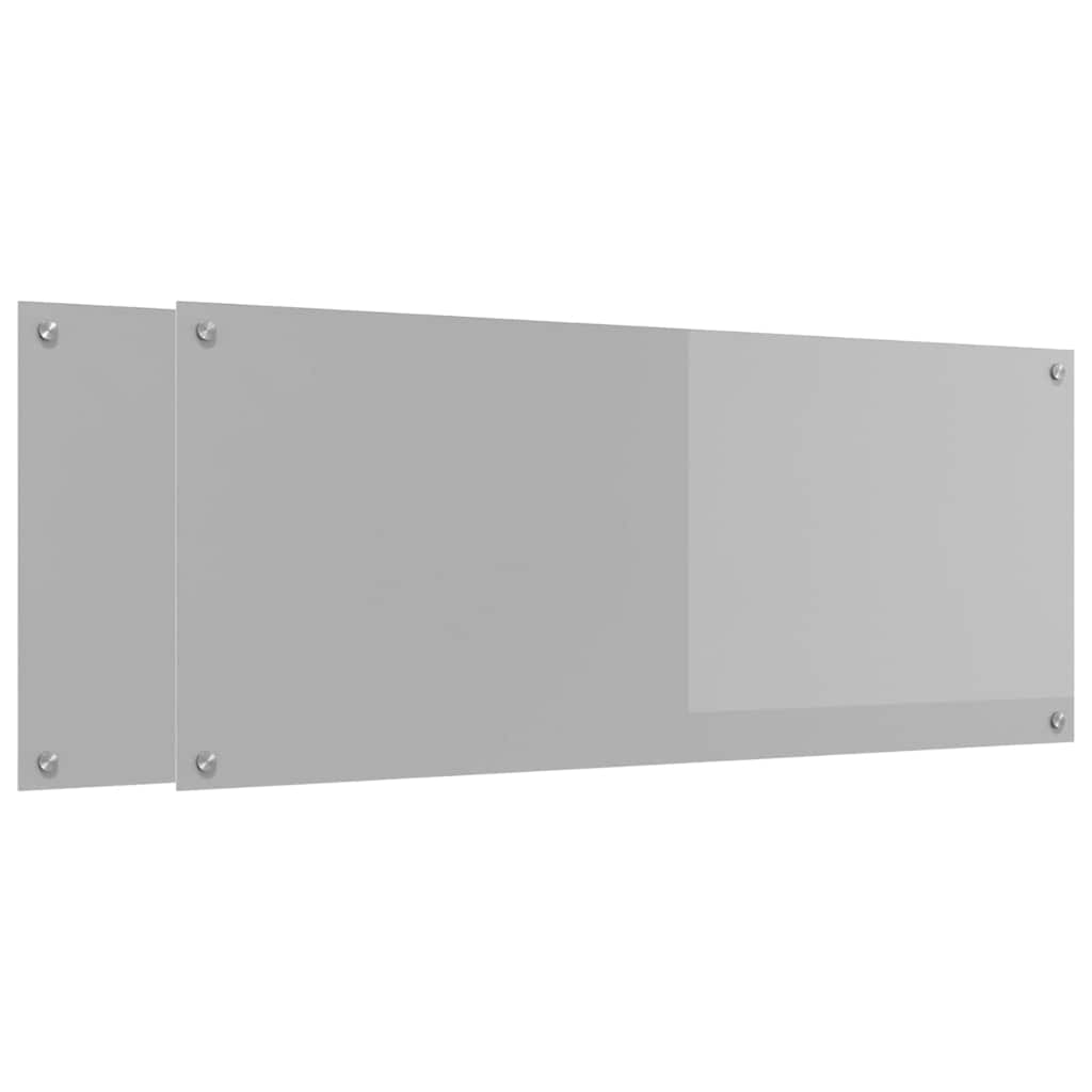 Rivestimento da Cucina 2 pcs Grigio chiaro 120 x 50 cm 3415504