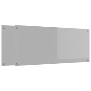 Rivestimento da Cucina 2 pcs Grigio chiaro 120 x 50 cm 3415504