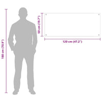 Rivestimento da Cucina 2 pcs Grigio chiaro 120 x 50 cm 3415504