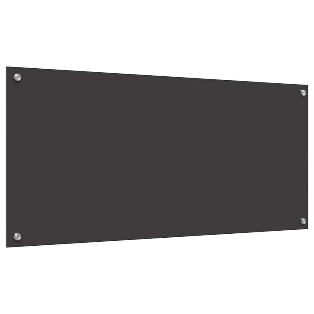 Rivestimento da Cucina 2 pz-Set di 2 Paraschizzi per Cucina Grigio scuro 110 x 50 cm