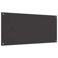 Rivestimento da Cucina 2 pz-Set di 2 Paraschizzi per Cucina Grigio scuro 110 x 50 cm