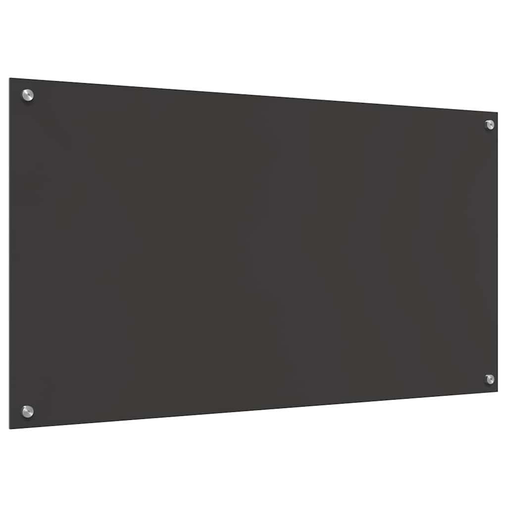 Rivestimento da Cucina 2 pz-Set di 2 Paraschizzi per Cucina Grigio scuro 110 x 60 cm