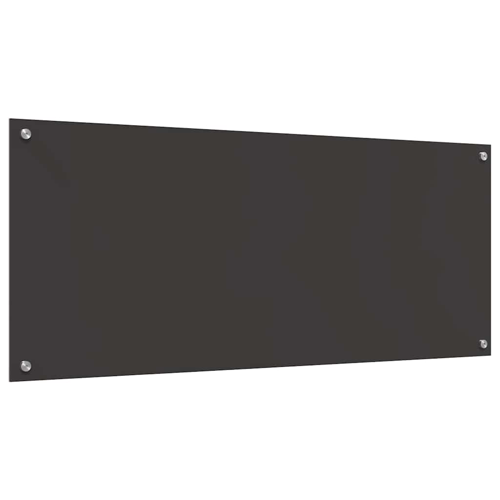 Rivestimento da Cucina 2 pz-Set di 2 Paraschizzi per Cucina Grigio scuro 120 x 50 cm