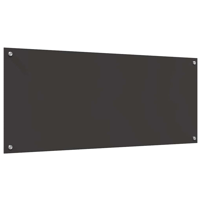 Rivestimento da Cucina 2 pz-Set di 2 Paraschizzi per Cucina Grigio scuro 120 x 50 cm