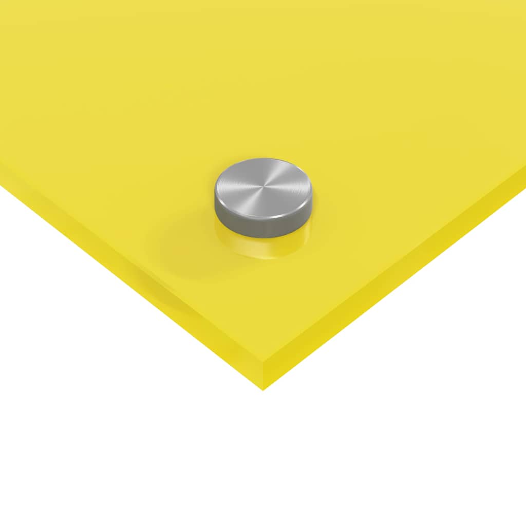 Rivestimento da Cucina 2 pz-Set di 2 Paraschizzi per Cucina Giallo 110 x 40 cm vetro temperato