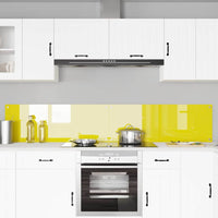 Rivestimento da Cucina 2 pcs Giallo 110 x 40 cm vetro temperato 3415512