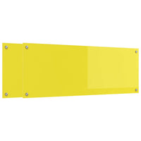 Rivestimento da Cucina 2 pcs Giallo 110 x 40 cm vetro temperato 3415512