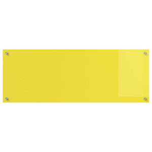 Rivestimento da Cucina 2 pcs Giallo 110 x 40 cm vetro temperato 3415512