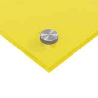 Rivestimento da Cucina 2 pcs Giallo 110 x 50 cm vetro temperato 3415513