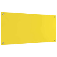 Rivestimento da Cucina 2 pcs Giallo 110 x 50 cm vetro temperato 3415513