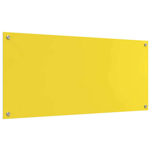 Rivestimento da Cucina 2 pcs Giallo 110 x 50 cm vetro temperato 3415513
