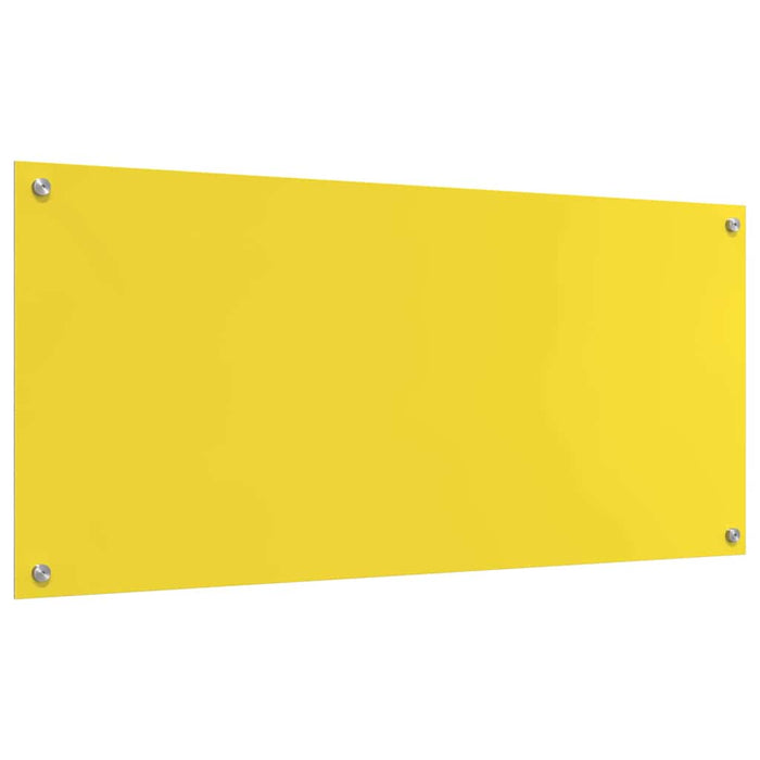 Rivestimento da Cucina 2 pcs Giallo 110 x 50 cm vetro temperato 3415513