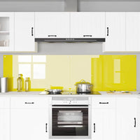 Rivestimento da Cucina 2 pcs Giallo 110 x 60 cm vetro temperato 3415514