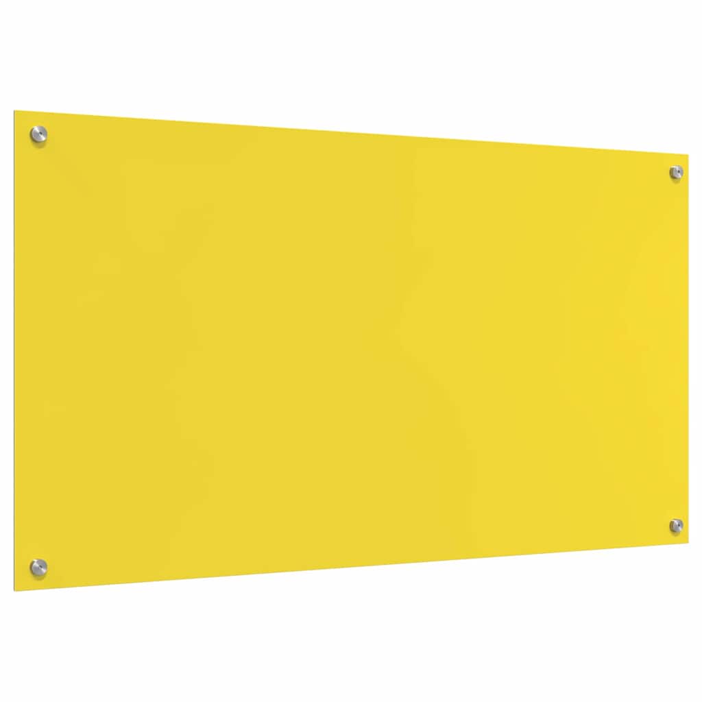 Rivestimento da Cucina 2 pcs Giallo 110 x 60 cm vetro temperato 3415514
