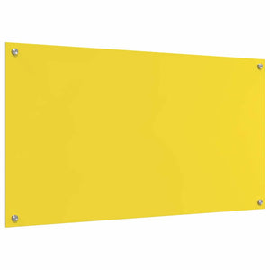 Rivestimento da Cucina 2 pcs Giallo 110 x 60 cm vetro temperato 3415514