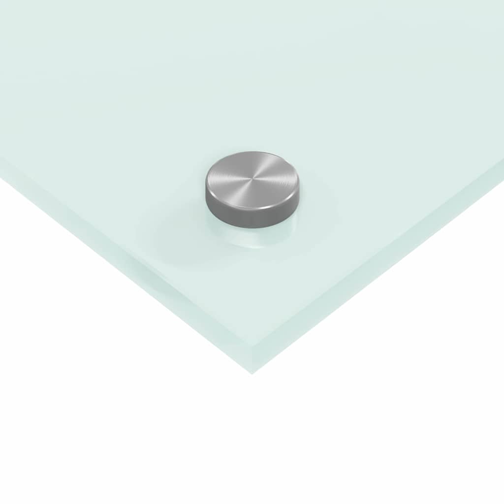 Rivestimento da Cucina 2 pz-Set di 2 Paraschizzi per Cucina Bianco 70 x 50 cm vetro temperato