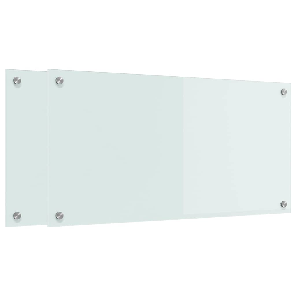 Rivestimento da Cucina Bianco 80 x 40 x 0.8 cm vetro temperato 3415521