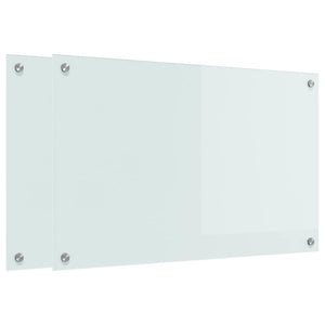 Rivestimento da Cucina Bianco 80 x 50 x 0.8 cm vetro temperato 3415522