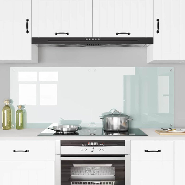 Rivestimento da Cucina Bianco 80 x 60 x 0.8 cm vetro temperato 3415523