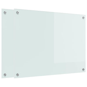 Rivestimento da Cucina Bianco 80 x 60 x 0.8 cm vetro temperato 3415523