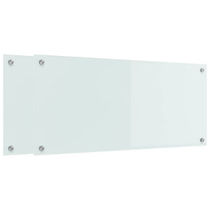 Rivestimento da Cucina Bianco 90 x 40 x 0,8 cm vetro temperato 3415524