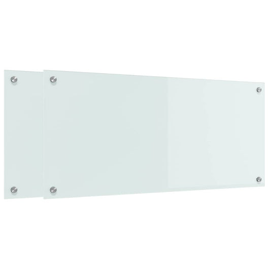 Rivestimento da Cucina Bianco 90 x 40 x 0,8 cm vetro temperato 3415524