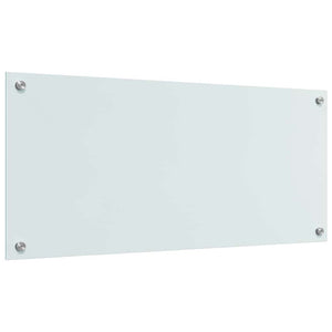 Rivestimento da Cucina Bianco 90 x 40 x 0,8 cm vetro temperato 3415524