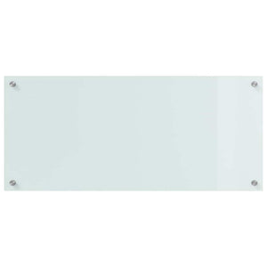 Rivestimento da Cucina Bianco 90 x 40 x 0,8 cm vetro temperato 3415524